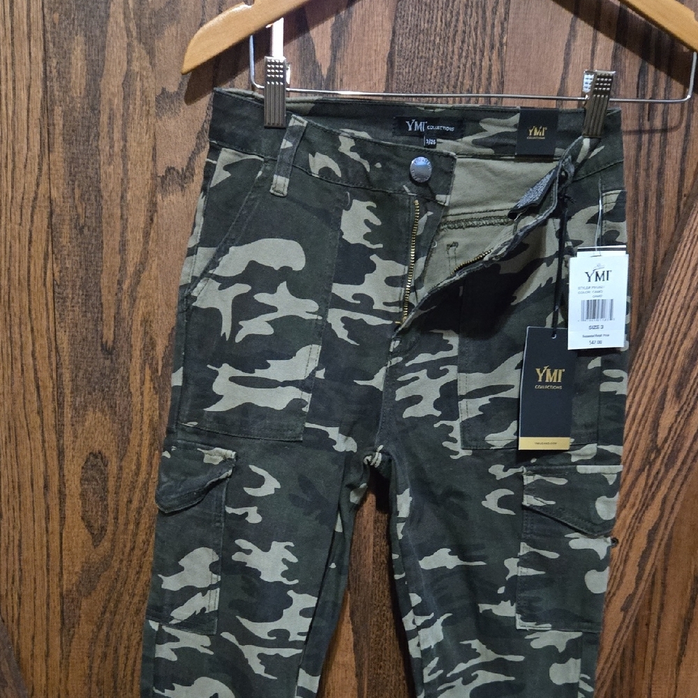 YMI Green Cargo Pants Tactical Style